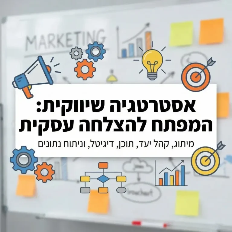 אסטרטגיה שיווקית: המדריך המלא לבניית מנוע צמיחה לעסק (2026)