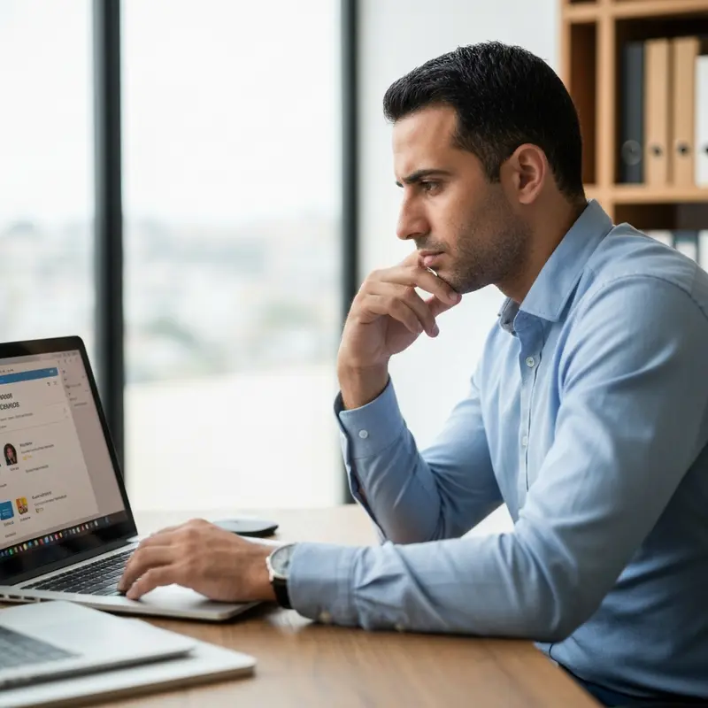 איש עסקים ישראלי חושב על אסטרטגיית Smart Bidding