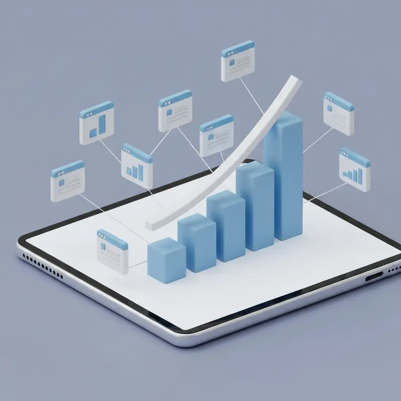 גרף עולה של דירוג Internal Linking