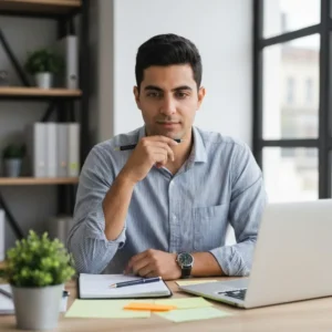 מומחה שיווק דיגיטלי מתכנן אסטרטגיית תוכן Evergreen SEO