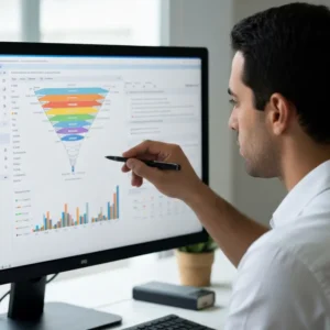 מומחה שיווק ישראלי מנתח דוח Attribution Model שיווק מורכב