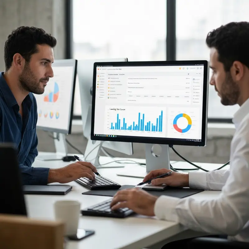 מומחי שיווק מנתחים את ציון Landing Page Score גוגל על מסכים