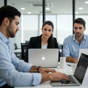 צוות עובדים מנהל קמפיינים ב-Meta Business Suite