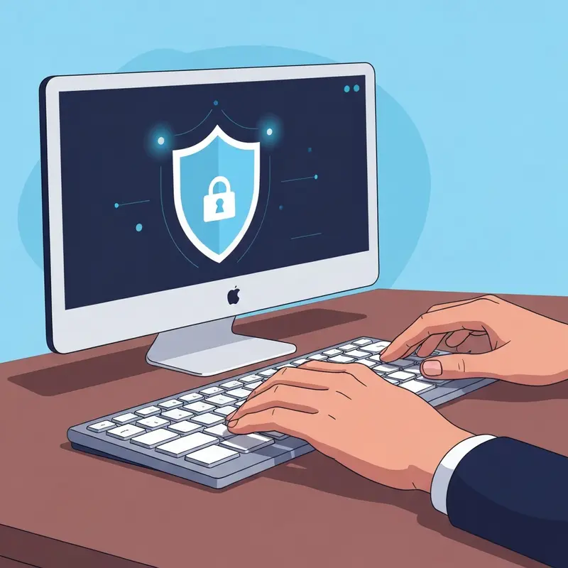 תקריב על ידיים מקישות על מקלדת בניסיון שחזור.