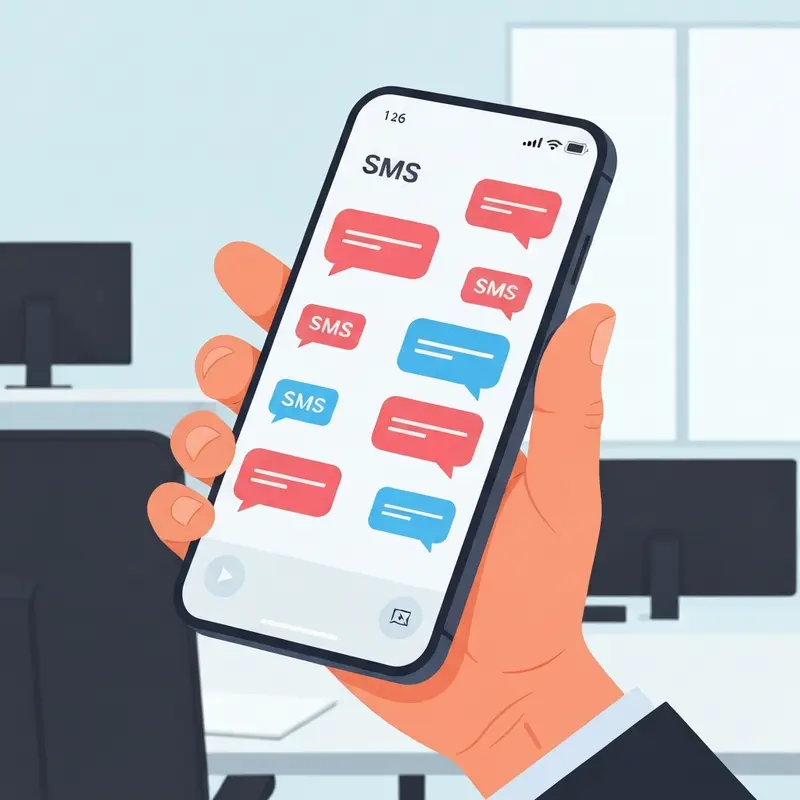 אייקונים של הודעות SMS עולות מטלפון נייד