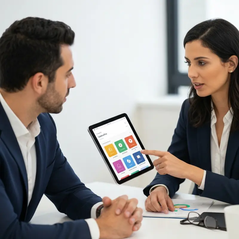 אשת עסקים ישראלית מציגה דו'ח Looker Studio