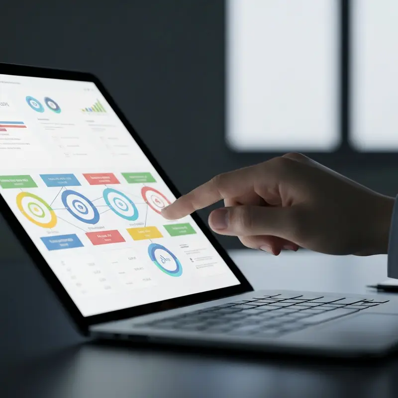 תקריב על מסך מראה נתוני Customer Journey Mapping.