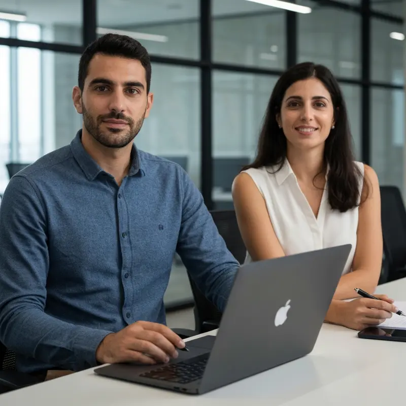 מומחה שיווק מנתח נתוני LinkedIn עסקים ישראל על מסך