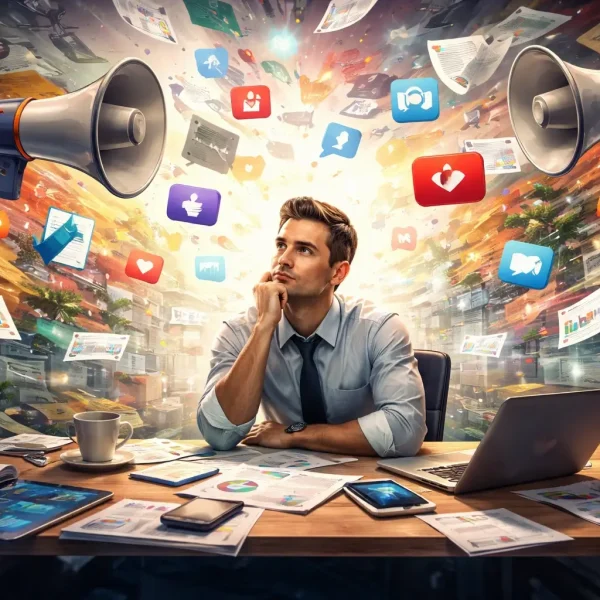 איך שיווק דיגיטלי הופך לרעש כשאין החלטה שקטה מאחוריו